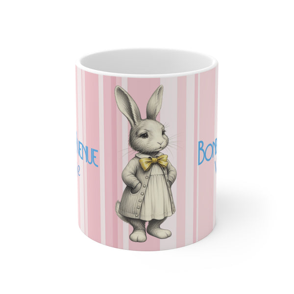 Pink cotton Bunny Mug